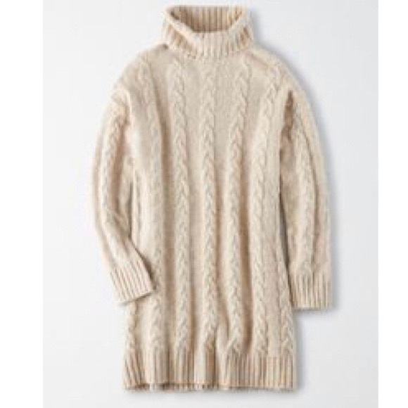 American Eagle Outfitters Dresses & Skirts - AE Cable Knit Turtle Neck Sweater Dress